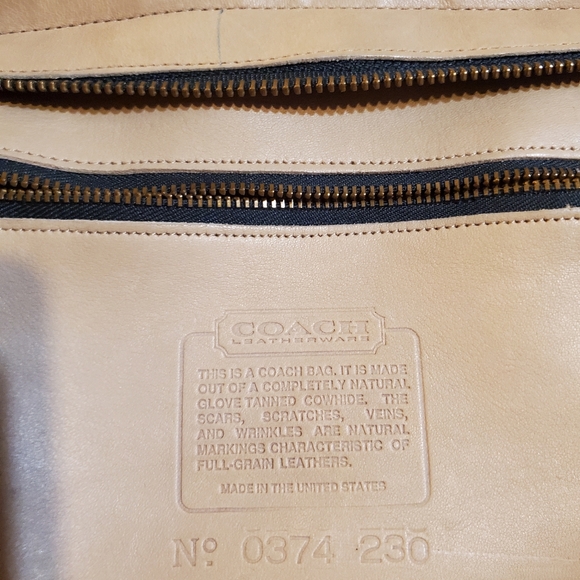 Vintage Coach Putty Leather Brighton Bag - Picture 3 of 9